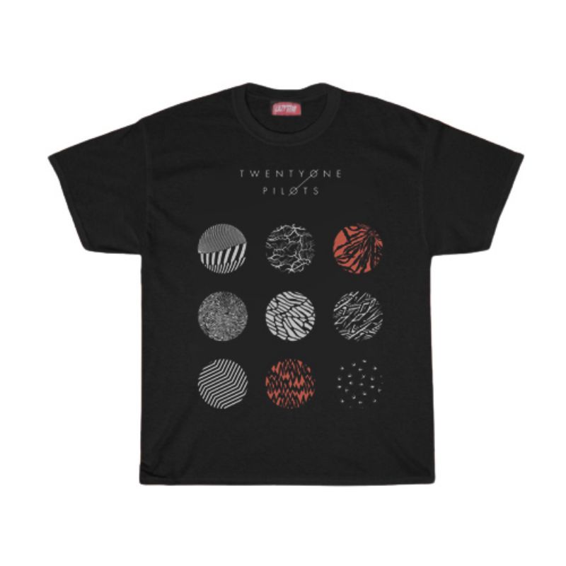 KAOS / T SHIRT / TWENTY ONE PILOTS / KAOS BAND TWENTY ONE PILOTS LOGO ALBUM