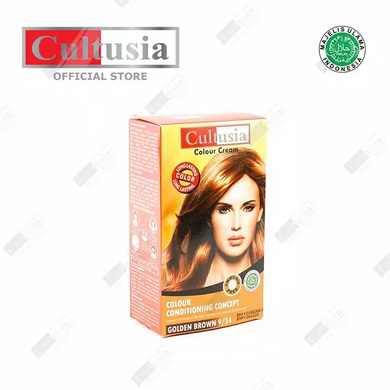 Cultusia Hair Color Golden Brown 9/34 30 ML