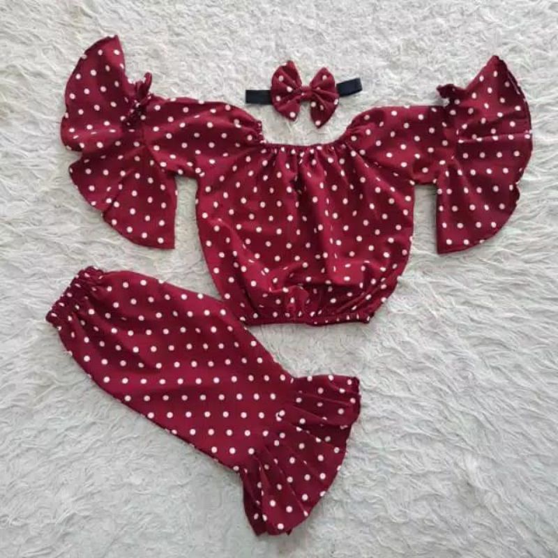 Setelan Anak Rayon Anya set baju anak perempuan