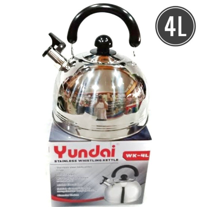 Teko   ,  AIR  ,  Bunyi Siul Yundai  5  &amp; 7 LITER  , Stainless Steel Ketel Whistling