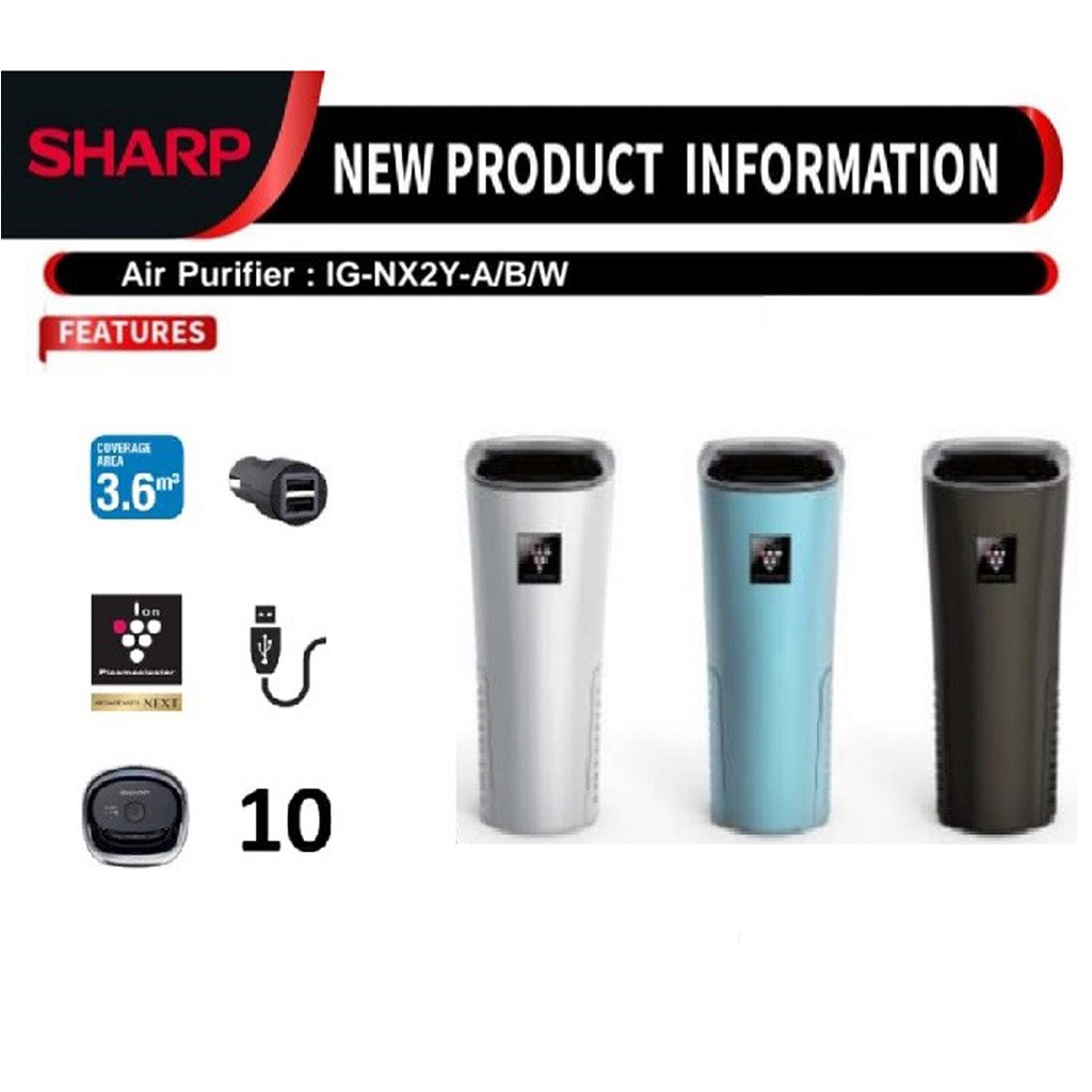 SHARP IG NX 2 YA BLUE PLASMACLUSTER MOBIL / IGNX2YA