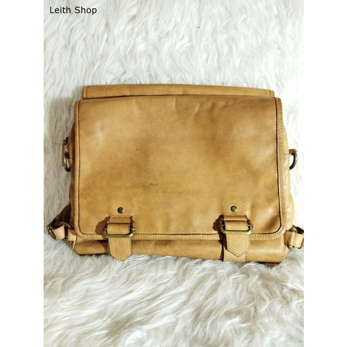 Postman Bag Tas Wanita Double Kulit Asli Leather Ori