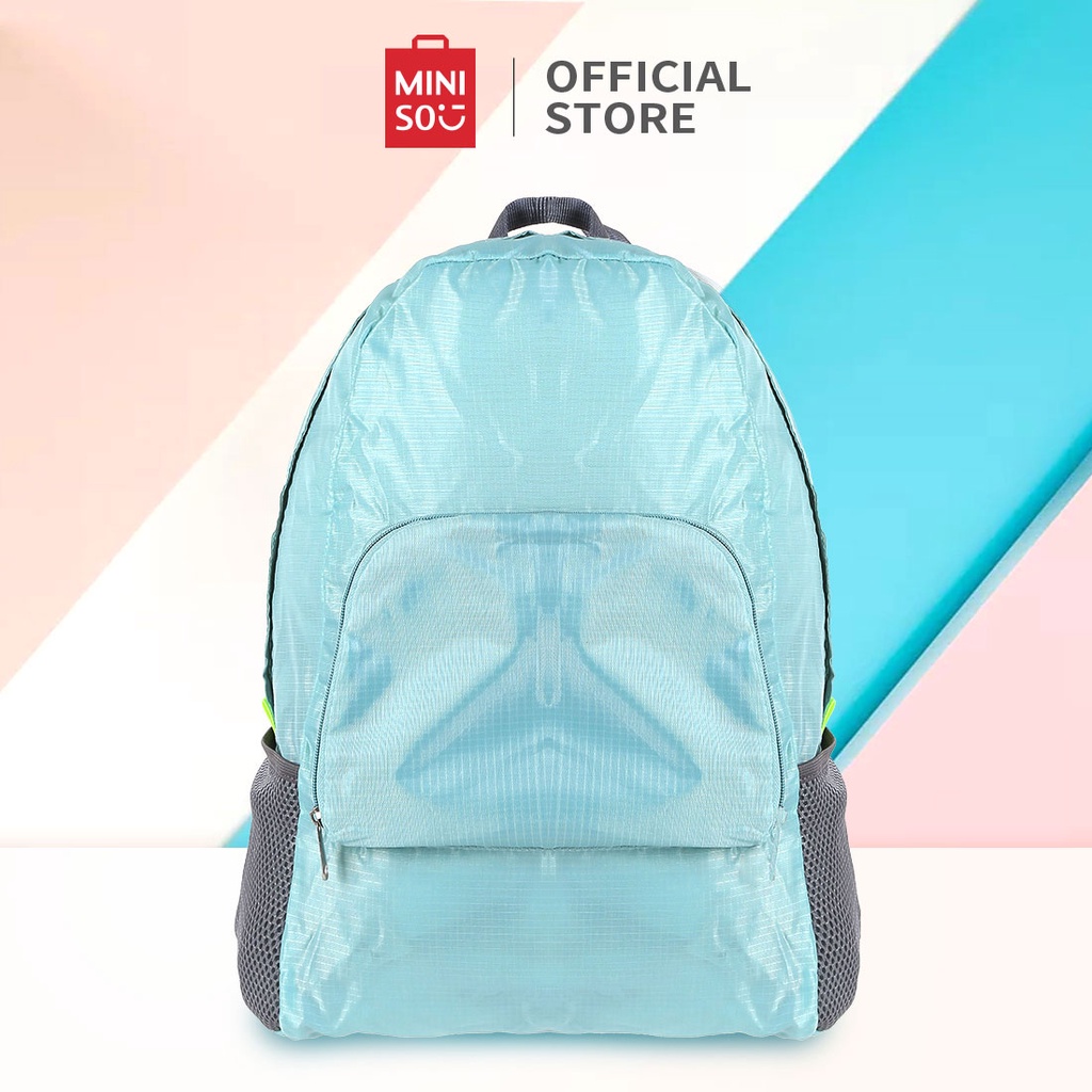 Miniso Official Foldable Storage Backpack / Tas Ransel Wanita & Pria / Tas Punggung / Tas Sekolah