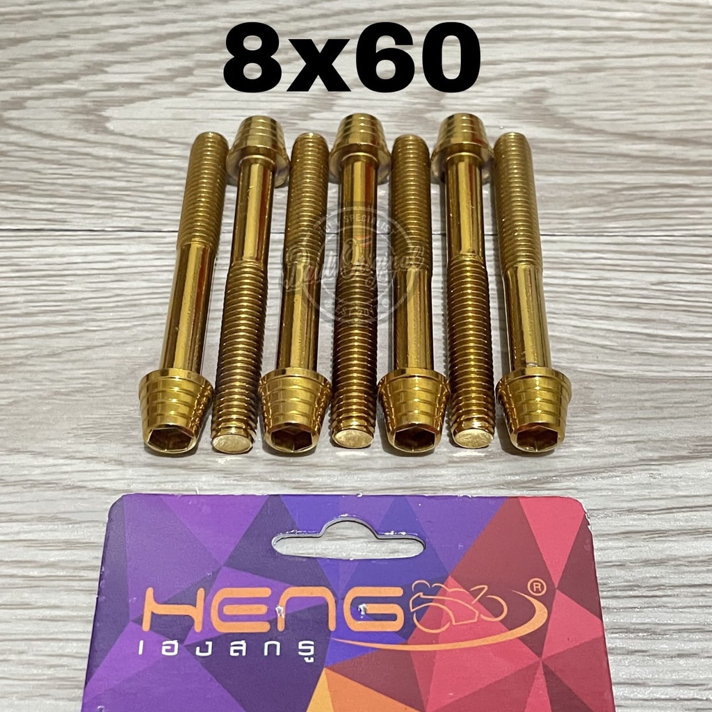 baut probolt kerucut gold 8x60 drat 12 panjang 6cm original heng