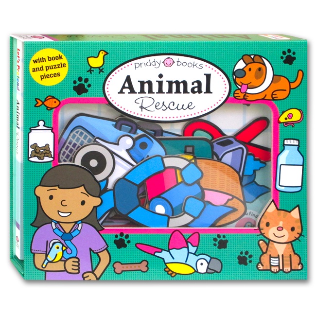 [Priddy Books] Let's Pretend - Animal Rescue (With Board Book and Puzzle Pieces)