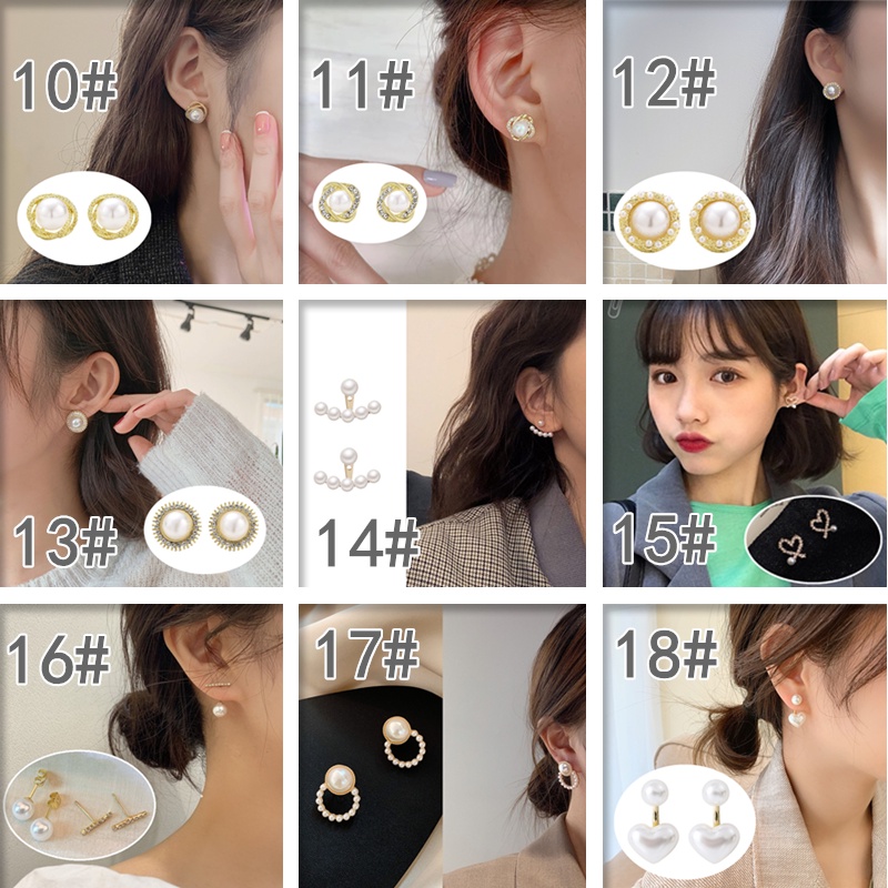 Anting Tusuk Sterling Silver 925 Hias Mutiara + Berlian Gaya Korea / Retro Untuk Wanita