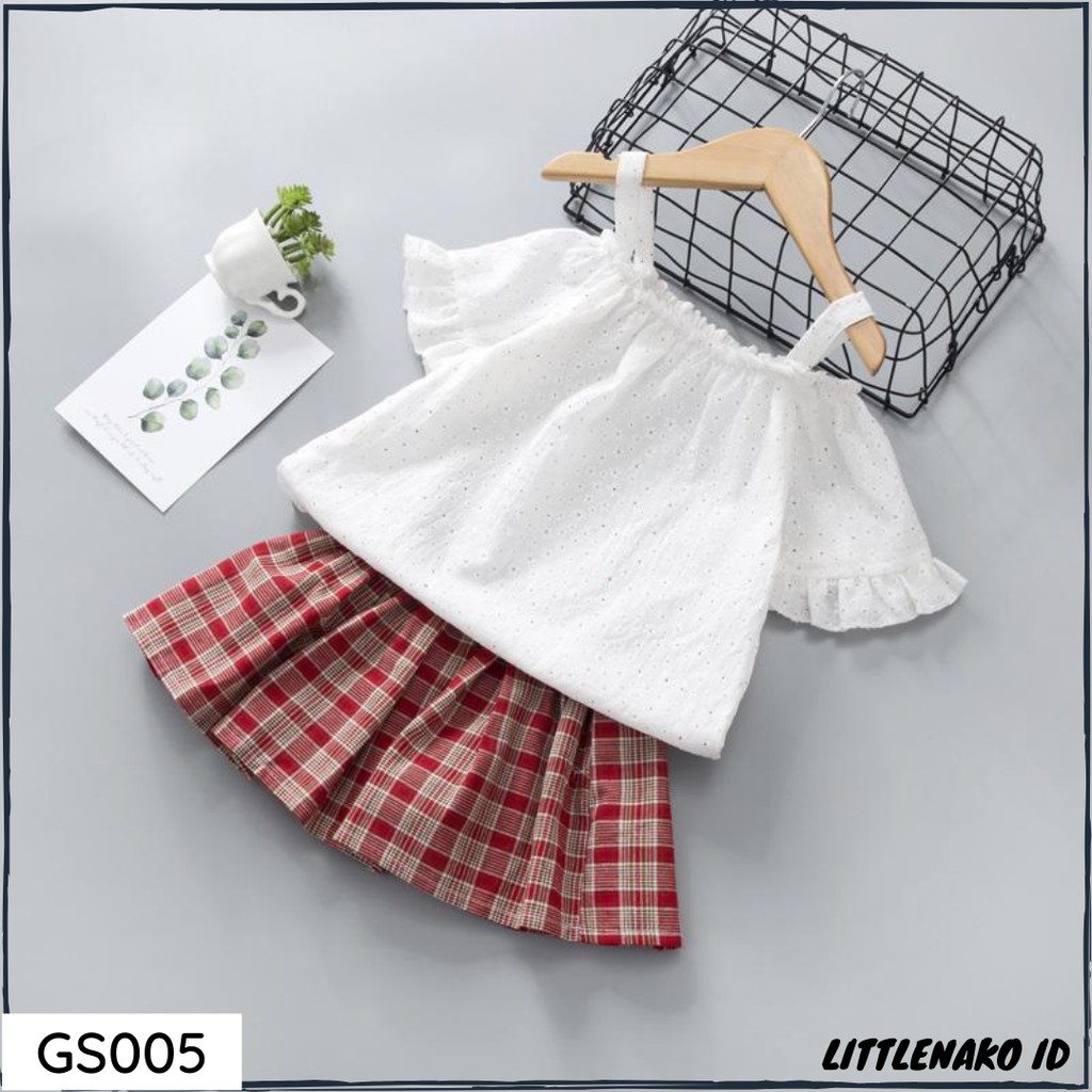  GS005 SETELAN BAJU  ANAK  PEREMPUAN  IMPORT  KOREAN STUDENT 