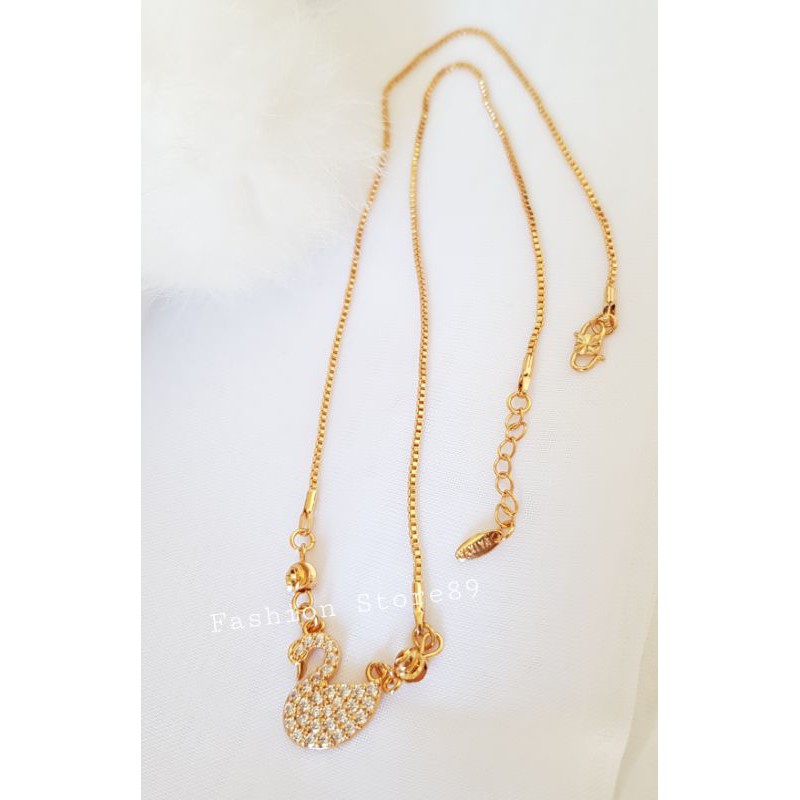 Swan Kalung import Xuping fashion terbaru Bestseller perhiasan xuping lapis emas 18k Angsa Cantik