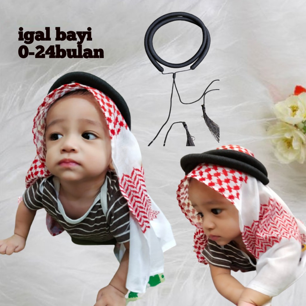 IGAL PLUS SORBAN ANAK 0-24bulan khas TIMUR TENGAH/HARGA GROSIR/BEST SELLER BISA BAYAR DITEMPAT/COD