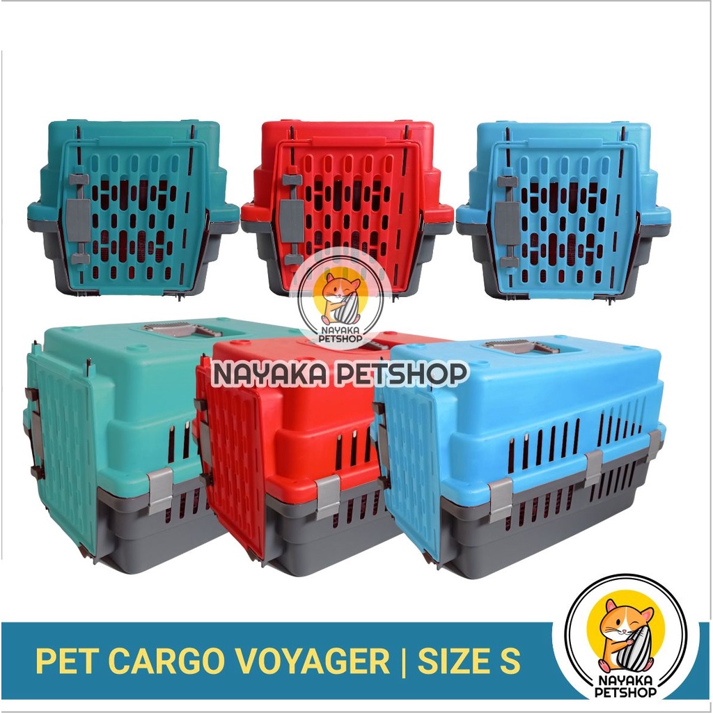 Size S Pet Cargo Murah Voyager Carrier Kucing Travel Kelinci Kennel Musang