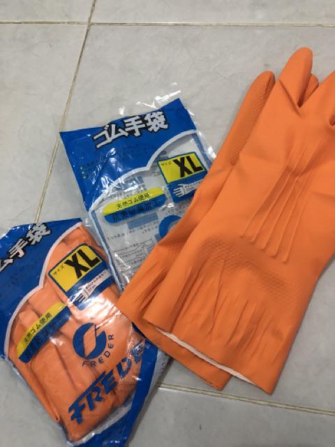 Sarung Tangan Karet Freder Dotted / Kimia / Cuci Piring / Kamar Mandi
