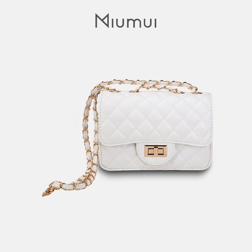 Tas Import Wanita Selempang Sling bag Tali Rantai Quilted Korea Mini - Hana Sling Bag