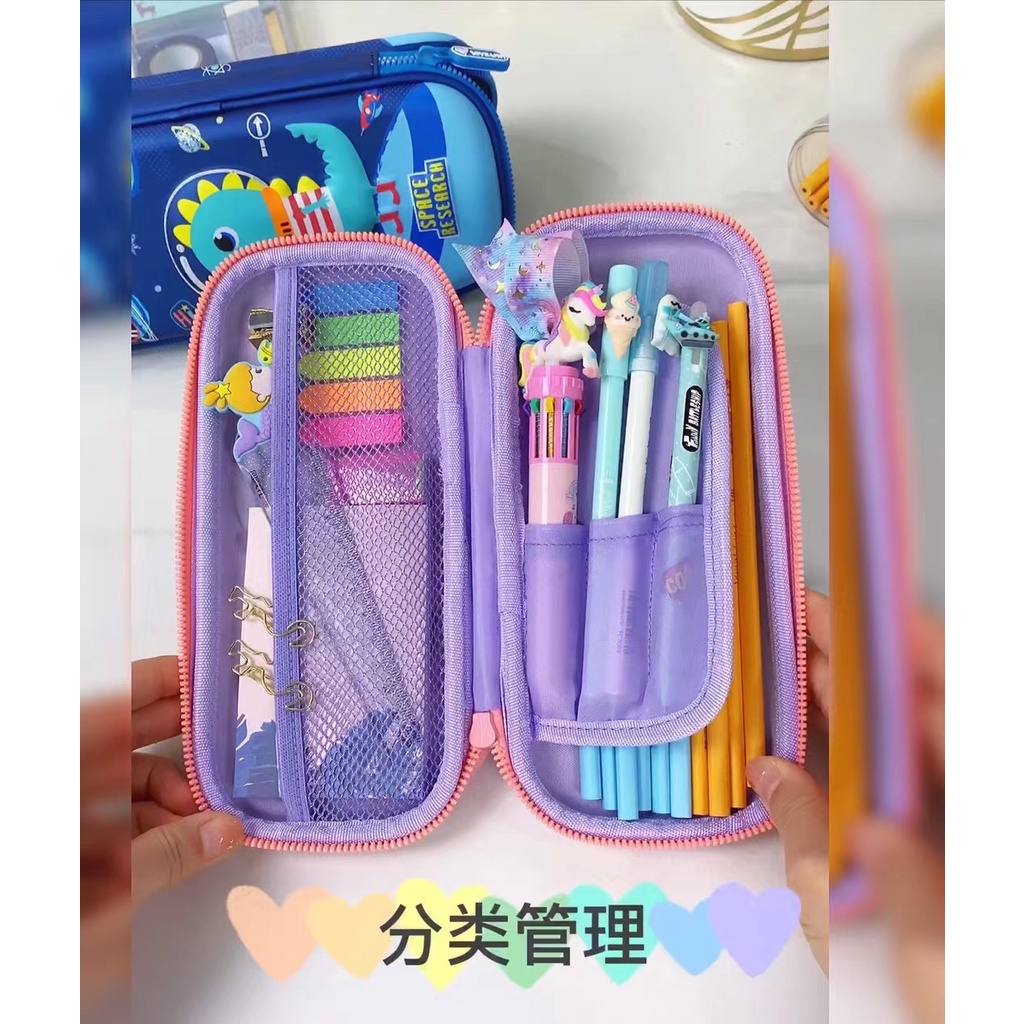 VEST eva hardtop pencil case animal 3D two sided/ dua sisi U2036