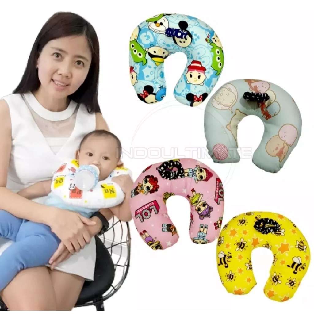 Bantal Dot bayi / bantal Susu Bayi Anti Pegal / Bantal Penyangga Botol Susu Bayi