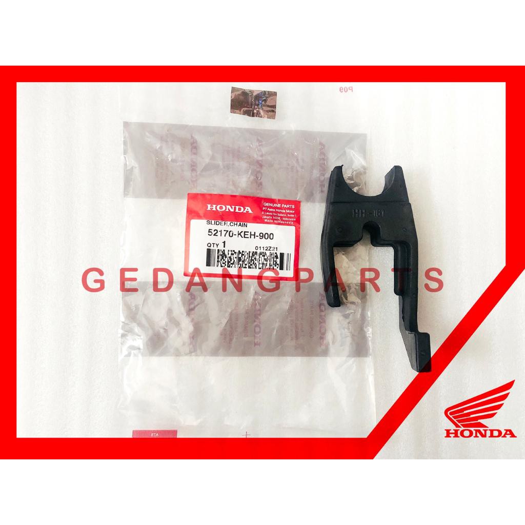 PLASTIK TAHANAN RANTAI / SLIDER CHAIN GL PRO GL MAX MEGAPRO PRIMUS ORI 52170-KEH-900