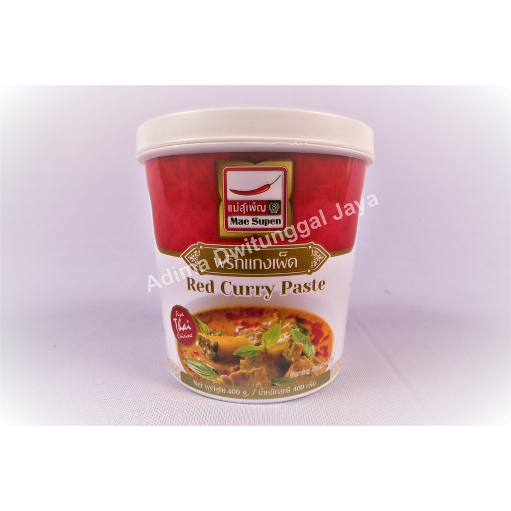 Red Curry Paste (Tube) Mae Supen 400 gr/ Bumbu Kari Instant / Bumbu