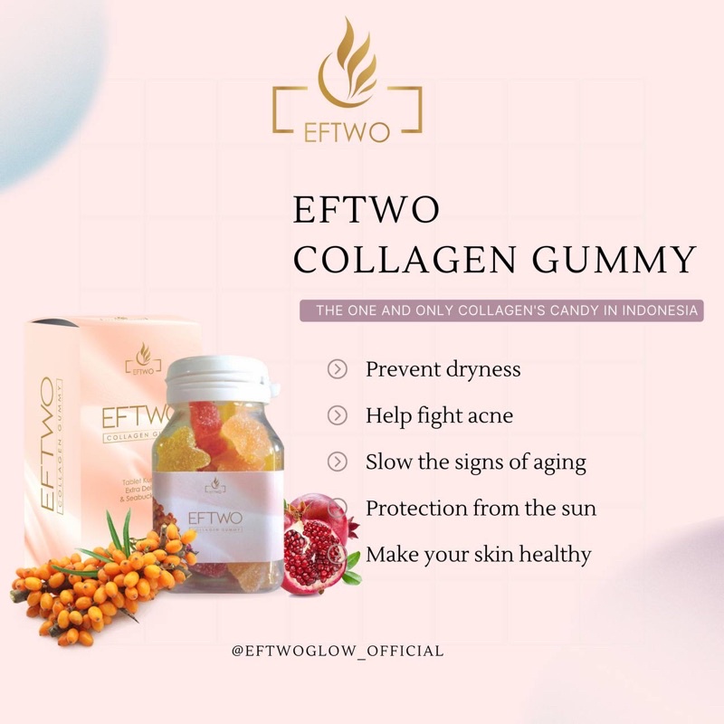 Collagen permen Gummy pemutih wajah kulit