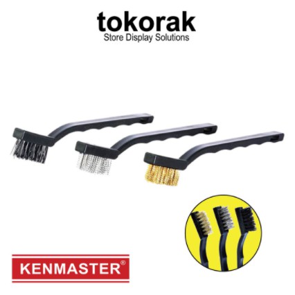 ART Sikat Kawat Set 3 Pc 7 Inch /Sikat 3 in 1 set Kawat Mini Set 3 Pc / Sikat Kawat Mini 3 pcs - Kenmaster Sikat Kawat 7 inch 3 in 1 Set