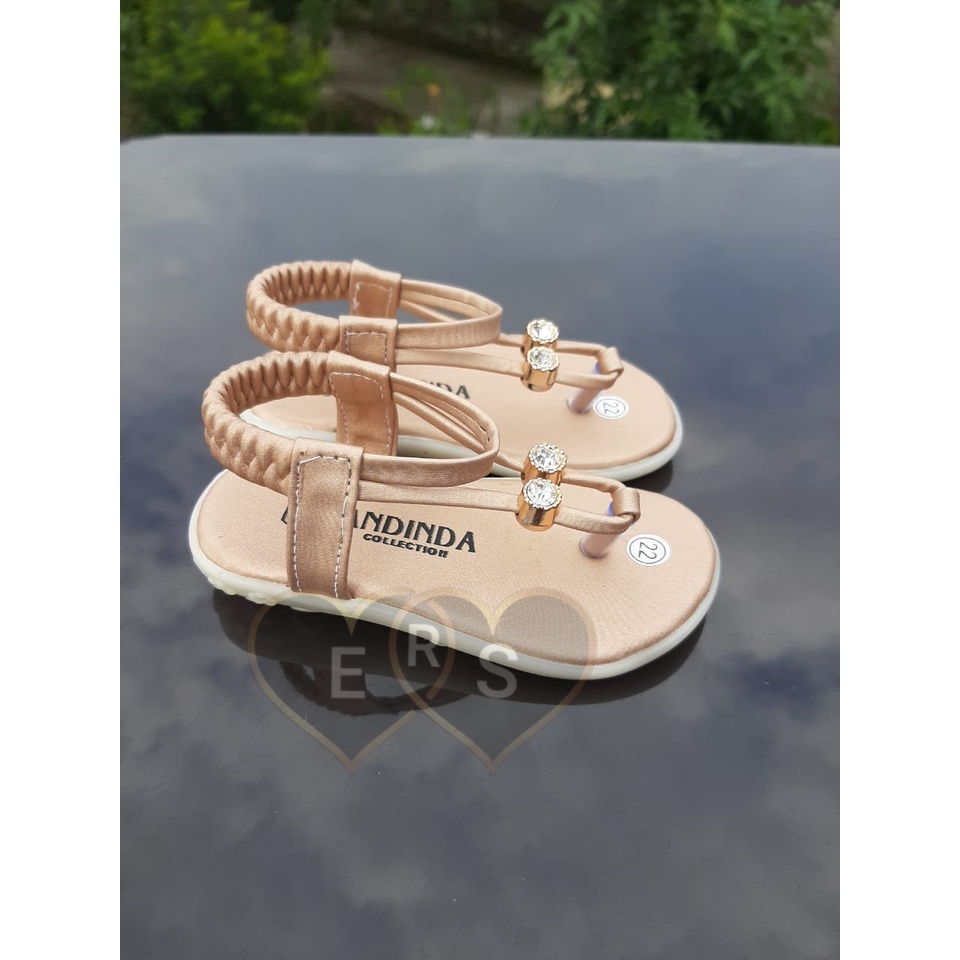 TOKOERS SDP08 26-30 Sandal Anak Perempuan Umur 3 4 5 tahun - Sandal Tali Anak Motif Diamond