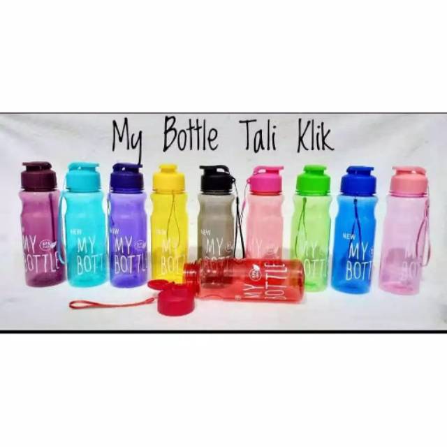 Botol minum MY BOTTLE model klik love 500ml tutup sport