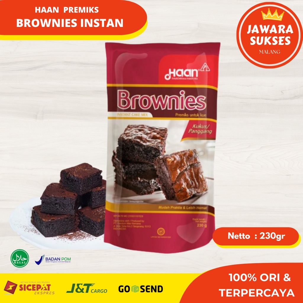 

Haan Brownies Kukus 230gr | Tepung Premix Brownis Instan