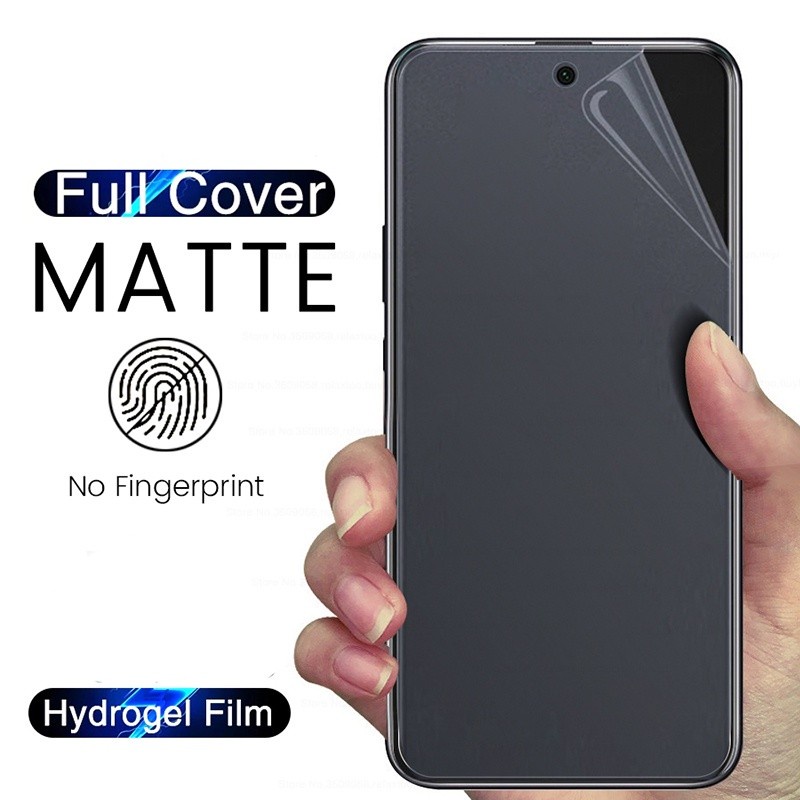 REALME 6 6 PRO REALME 5 5i 5 PRO ANTI GORES HYDROGEL MATTE DEPAN ANTI MINYAK SCREEN GUARD GLARE ANTI OIL PELINDUNG LAYAR FULL COVER PLASTIK