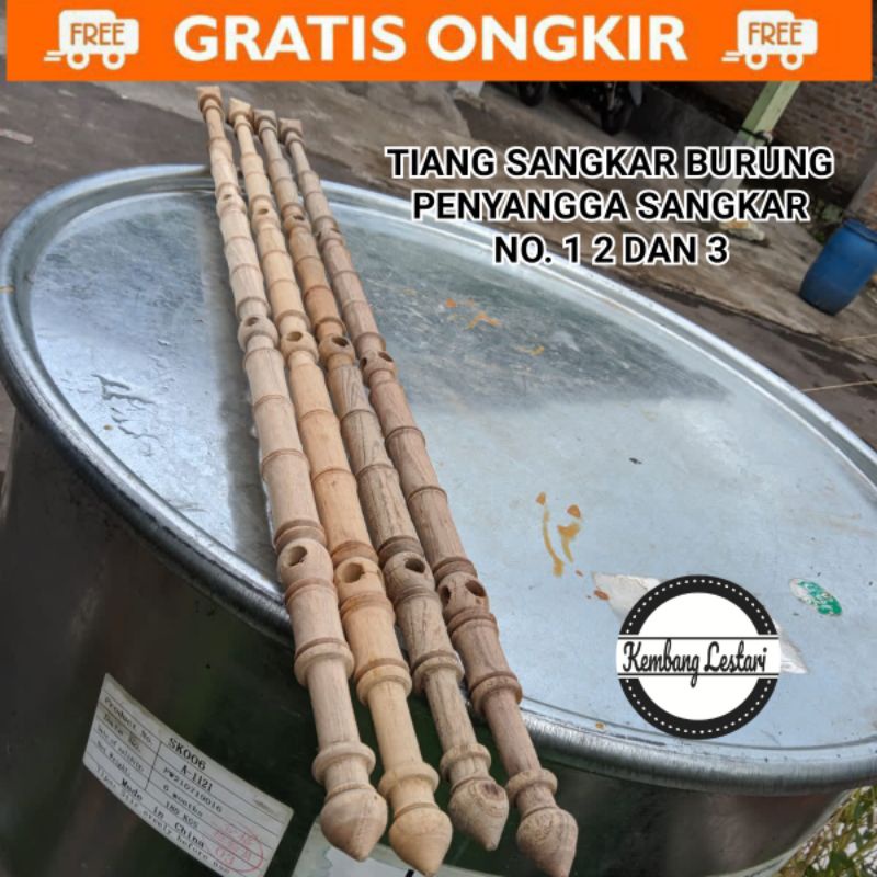 Tiang Sangkar Burung Penyangga Sangkar No. 1 2 Dan 3