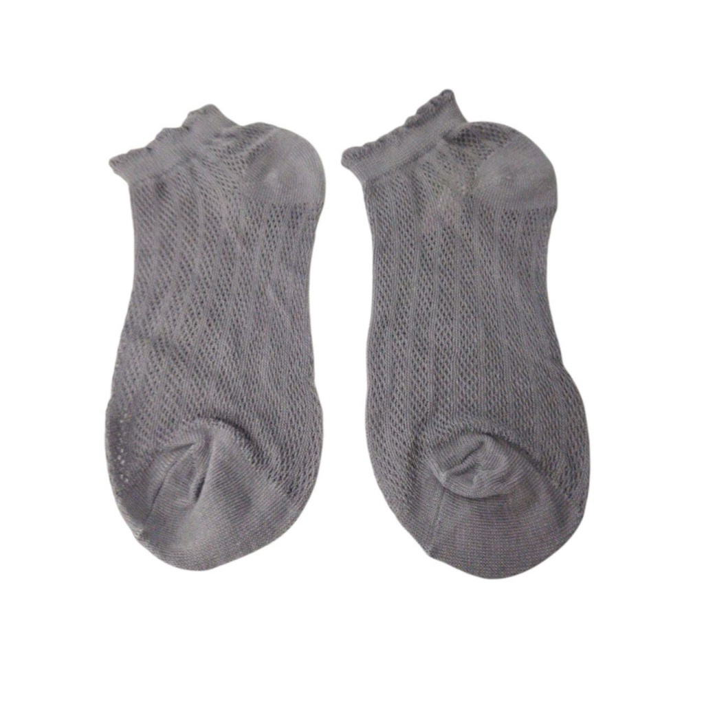 ⭐Bobastore⭐ R108 Kaos Kaki Polos Wanita KaosKaki Spandek Pendek Korea Murah Short Socks-MOTIF 3 UNGU