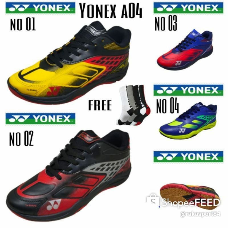 sepatu yonex  A04 sepatu bulutangkis yonex aerus 3 sepatu olahraga badminton yonex Akayu s