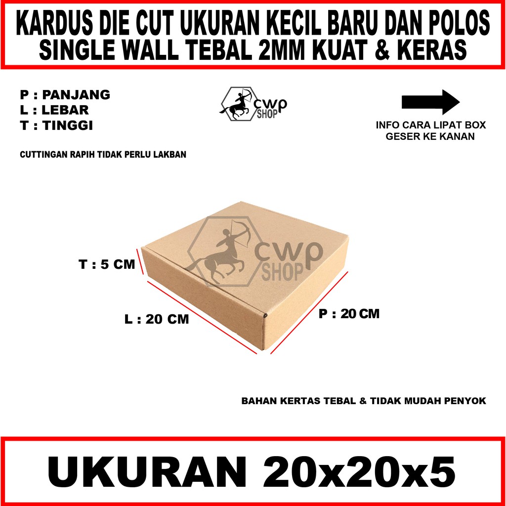 

Kardus Die Cut Polos UK20x20x5