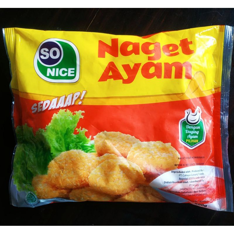 

SO NICE / SONICE NUGGET AYAM 500gr