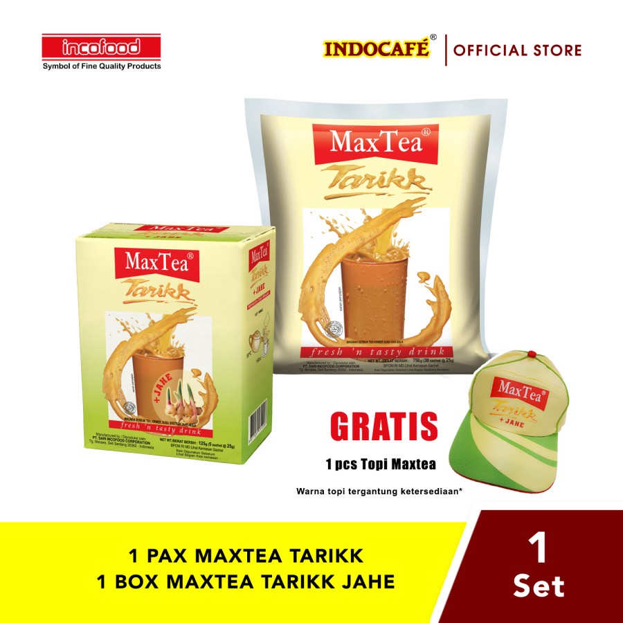 

MaxTea Tarikk 30's & MaxTea Tarikk Jahe 5's
