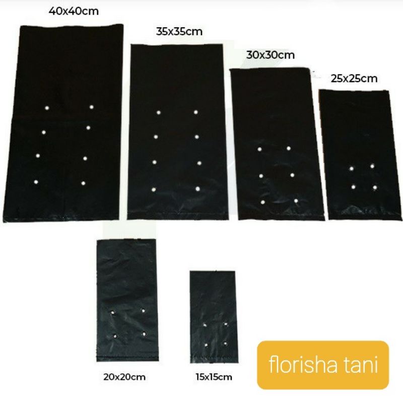 POLYBAG TANAMAN | UKURAN SEDANG | 30 X 30 | 250 gram