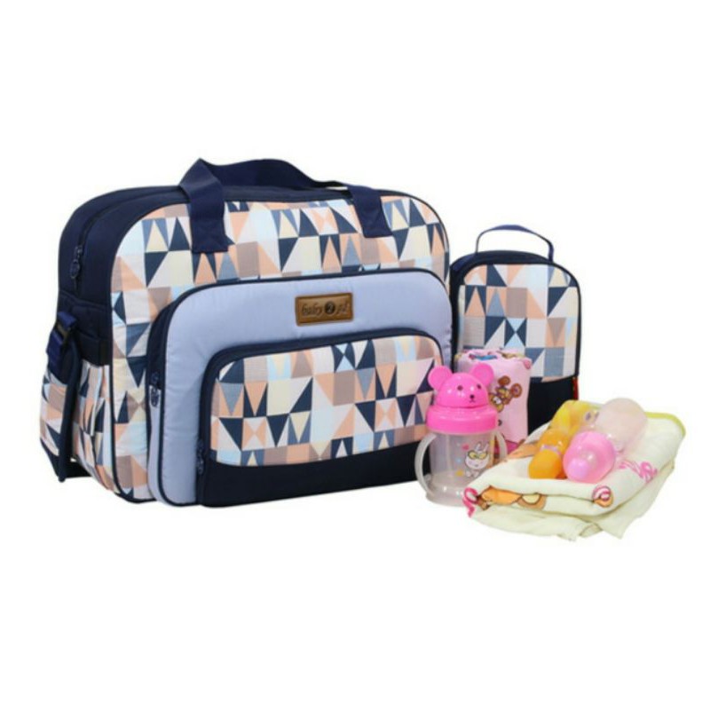 Diapers Bag 2 Go + Cooler and Thermal Bag Diamond Series TAS BAYI JUMBO + COOLER TERMAL BAG B2T1305