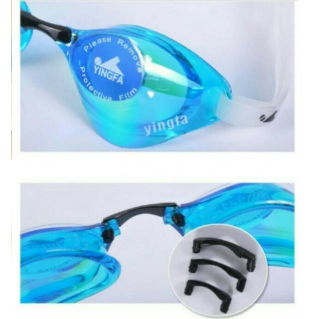 Kacamata Renang Yingfa Mirror Tanpa Karet