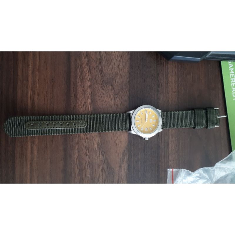 Jam tangan Caterpillar elegany mewah dial kuning