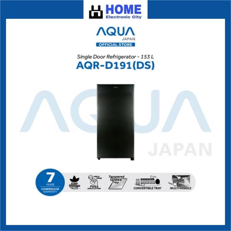 AQUA JAPAN Kulkas 1 Pintu AQR-D191 Garansi Resmi
