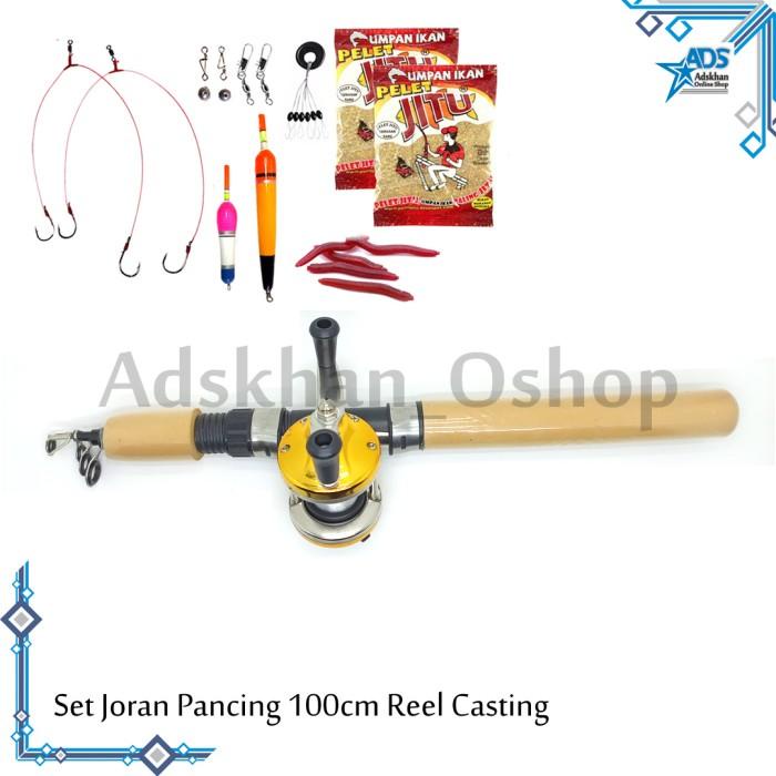 Alat Pancing / 1 Set Joran Pancing Mini Portable 100 Cm / Set Pancingan Mini 100 Cm Best Quality Pro