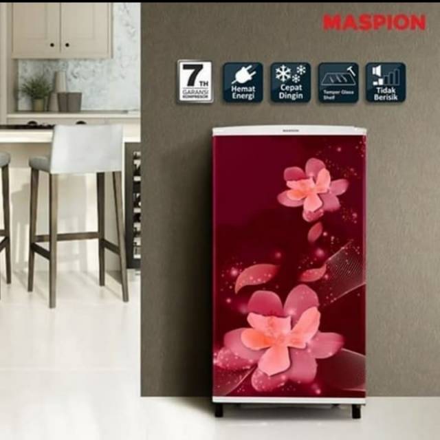 Kulkas 1 Pintu Maspion URG 168 FB FM HS Lemari es URG168 Kulkas 1 Pintu Maspion URG 168 FB FM HS Lemari es URG168