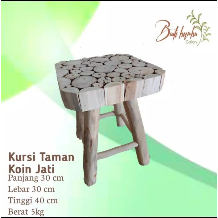 PROMO KURSI TERAS/KURSI JATI / KURSI TAMAN UNIK ARTISTIK DARI POTONGAN KAYU JATI MURAH