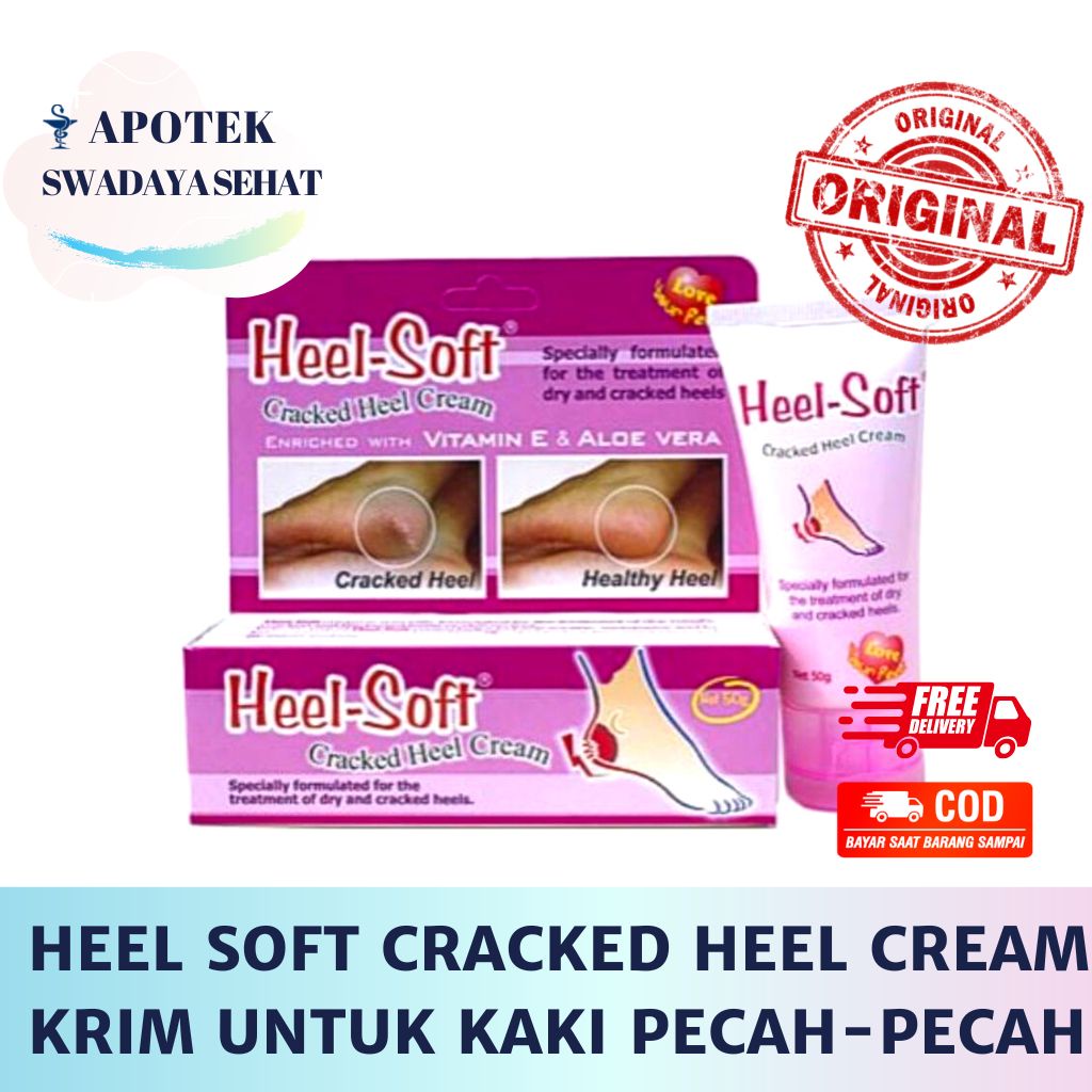 HEEL SOFT CRACKED HEEL CREAM 20 GR - Krim Untuk Kaki Tumit Kulit Pecah - Pecah Kering