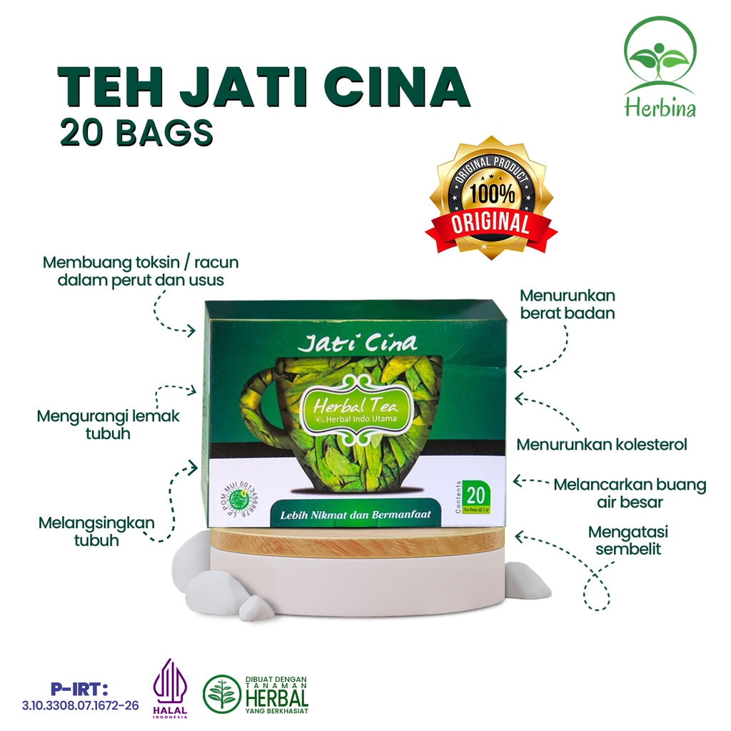 

Teh Jati China Celup original langsing alami obat diet pelangsing badan