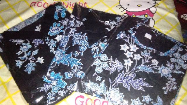 (dua Warna)batik Couple  Keluarga Ayah Ibu Dan Anak Murah Berkualitas Istimewa Motif Cibulan