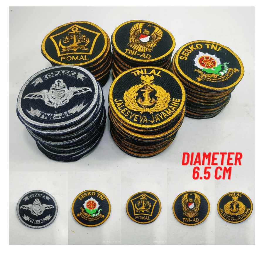 Jual Emblem Patch Bordir Tni Ad Tni Al Kopaska Sesko Tni Pomal Shopee