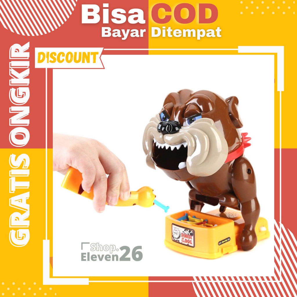 Mainan Anak Ambil Tulang Anjing Gigit Tulang Bergerak Poodle Careful Mainan Beware Of The Bad Dog