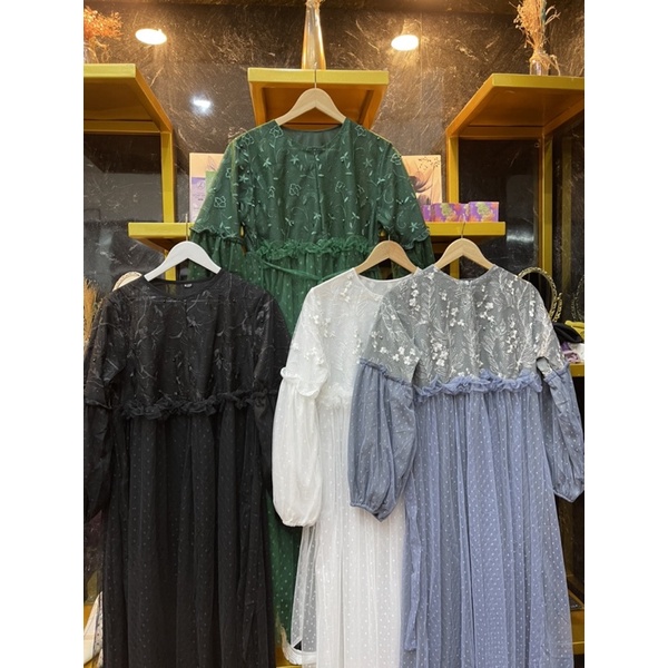 Gamis Belenza Tile // dress lebaran // dress murah idul fitri // gamis rayya collection