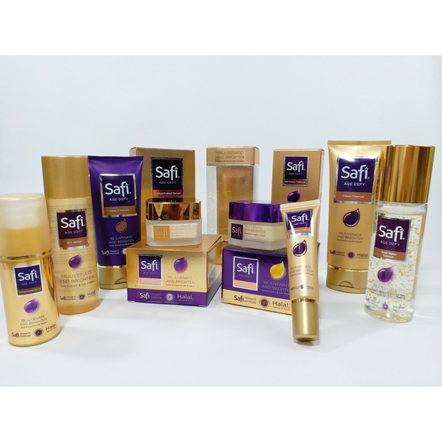 SAFI AGE DEFY SERIES(Gold Water Essence/Serum/Night Cream/Day Emulsion/Youth Elixir/Serum/Eye Cream)
