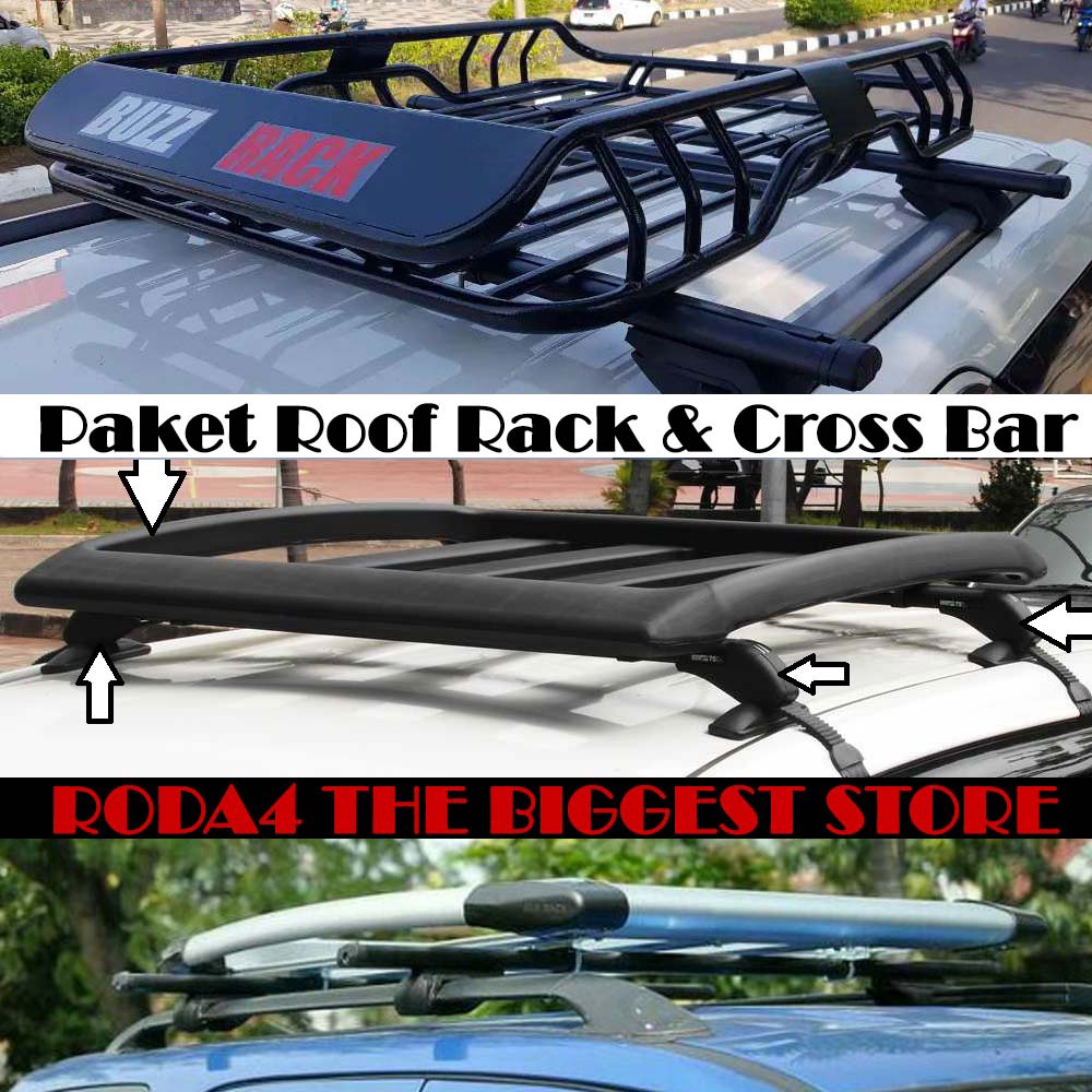 Roof Rack Mobil &amp; Cross Bar All New Avanza Fortuner Rush Ertiga Xpander Innova Terios Calya Mobilio