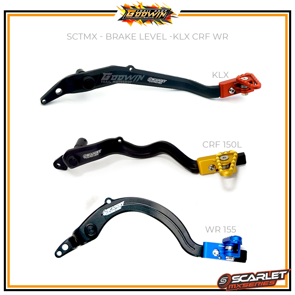 Brake Level Tuas Rem Pijakan Kaki Lipat EXPEDITION / SCARLET MX 2182 CRF 150L / KLX 150 2183 / WR 155 Full CNC