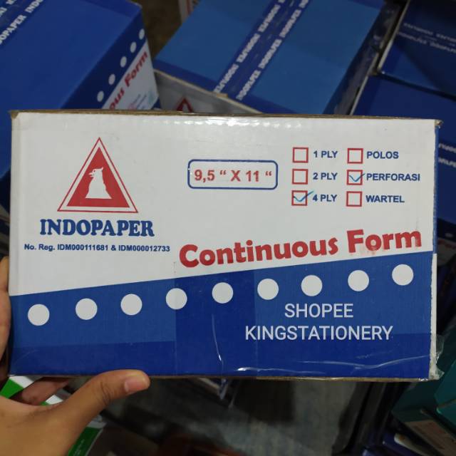 

[DUS] Continues Form Indopaper 4 Ply 9,5 x 11 dan 9,5 x 11/2